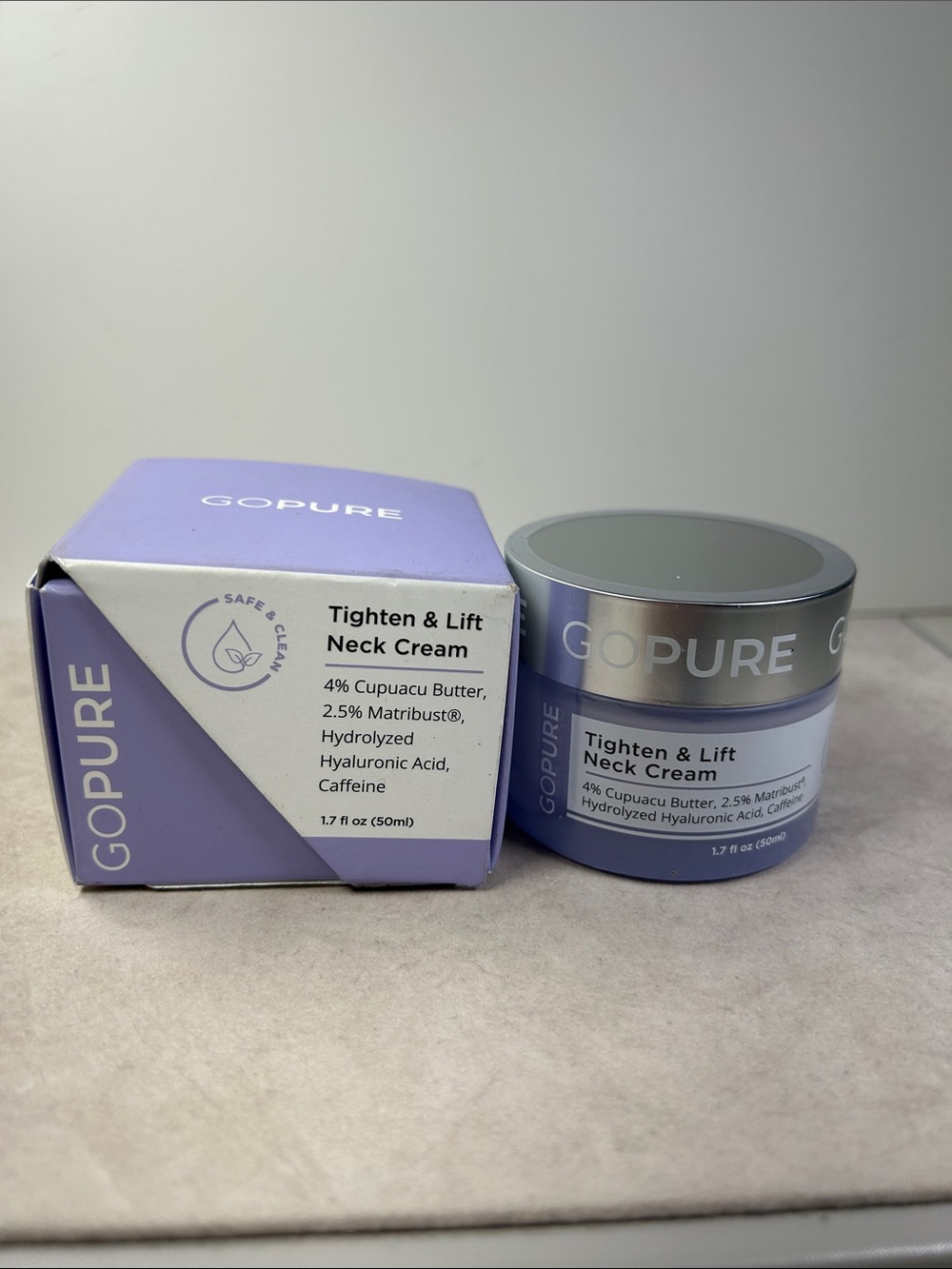 goPure Tighten & Lift Neck & Chest Moisturizer Cream 1.7 fl oz